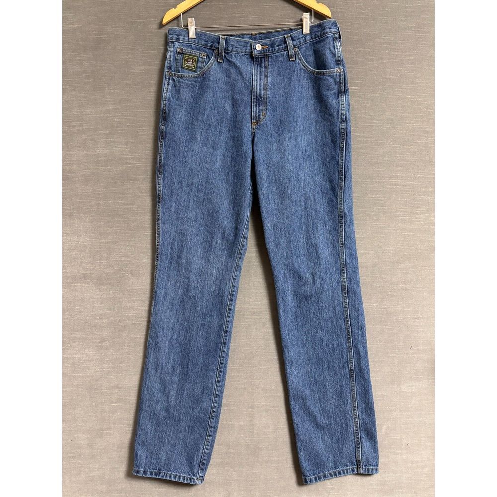Cinch Jeans Mens 36 x 38 Tall Long Blue Relaxed Fit Green Label Cowboy Denim.